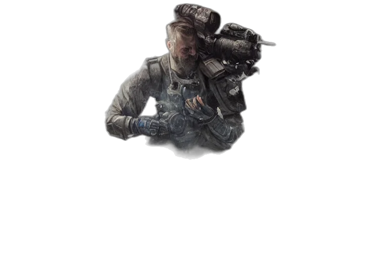 weapon, staff, face, hat transparent PNG cut-out