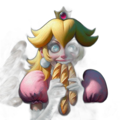crown, mask, staff, creature transparent PNG cut-out