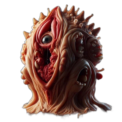 mask, creature, face, concept art transparent PNG cut-out