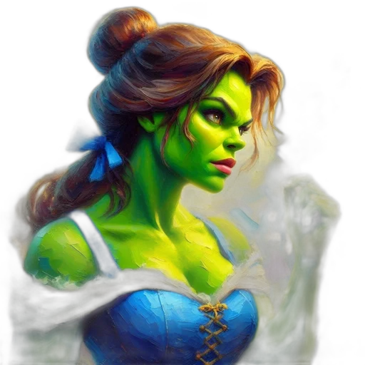 face, fantasy art, concept art, photorealistic transparent PNG cut-out