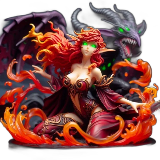 dragon, fantasy art, concept art, 3d render transparent PNG cut-out