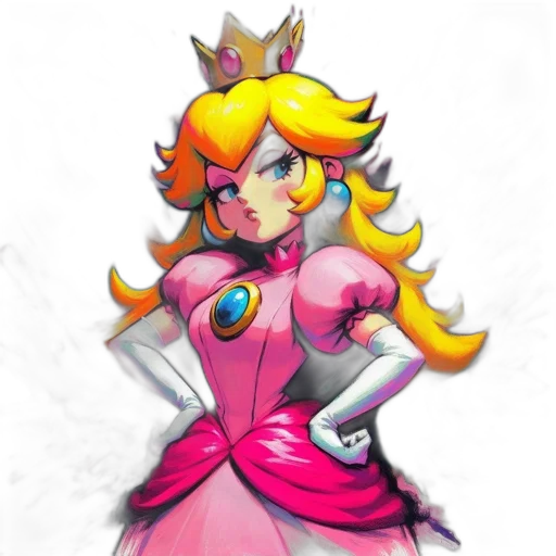 crown, dress, staff, concept art transparent PNG cut-out