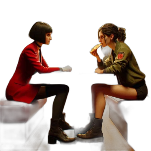 jacket, shoes, furniture, concept art transparent PNG cut-out