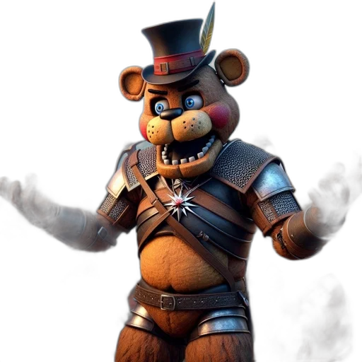 staff, hat, concept art, 3d render transparent PNG cut-out