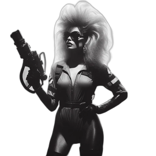 weapon, comic book art, concept art, cyberpunk transparent PNG cut-out