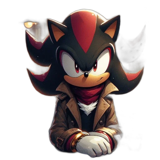 mask, jacket, hat, staff transparent PNG cut-out