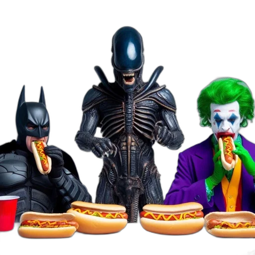 food, concept art, comic book art, 3d render transparent PNG cut-out