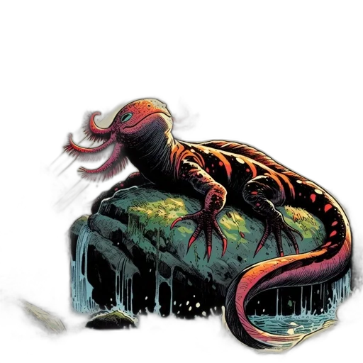 creature, dragon, animal, concept art transparent PNG cut-out