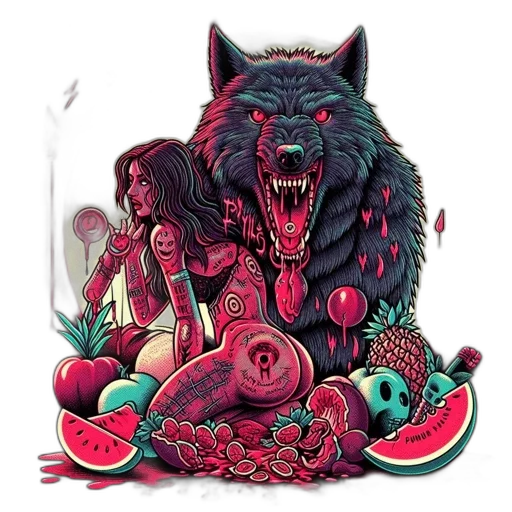 food, creature, fantasy art, concept art transparent PNG cut-out