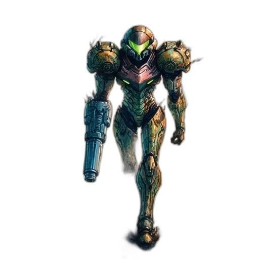 robot, weapon, creature, staff transparent PNG cut-out
