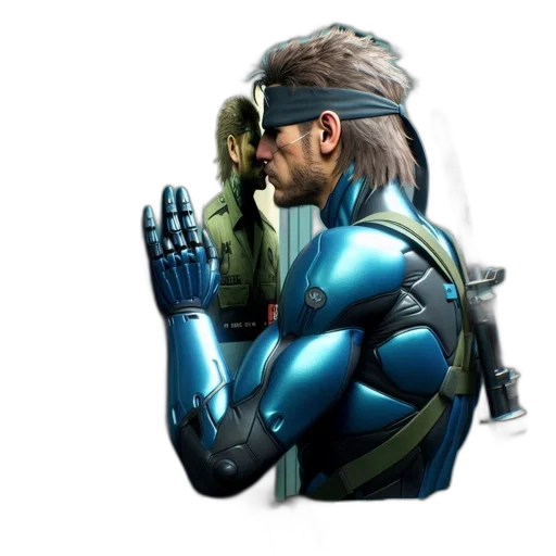 weapon, robot, jacket, concept art transparent PNG cut-out