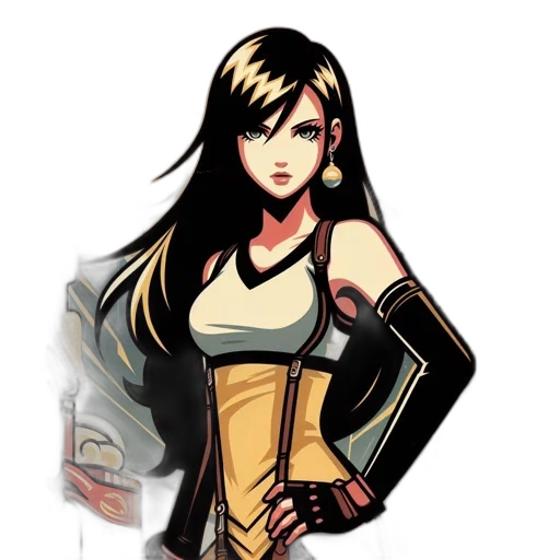 dress, comic book art, concept art, cartoon transparent PNG cut-out