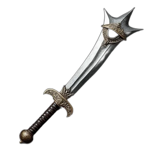 sword, weapon, staff, crown transparent PNG cut-out