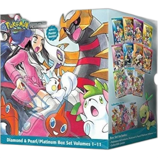 box, set, pokémon, diamond transparent PNG cut-out