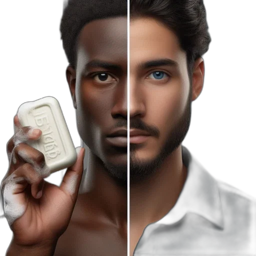 face, photorealistic, concept art, 3d render transparent PNG cut-out