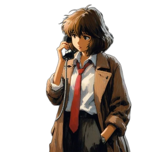 jacket, staff, face, dress transparent PNG cut-out