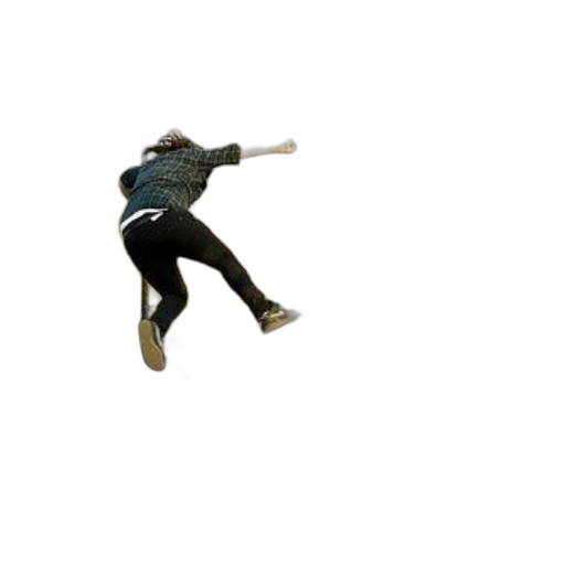 creature, shoes, jacket, staff transparent PNG cut-out