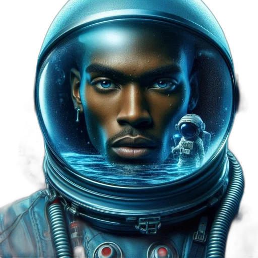 face, robot, concept art, comic book art transparent PNG cut-out