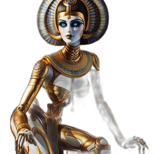 jewelry, robot, concept art, fantasy art transparent PNG cut-out