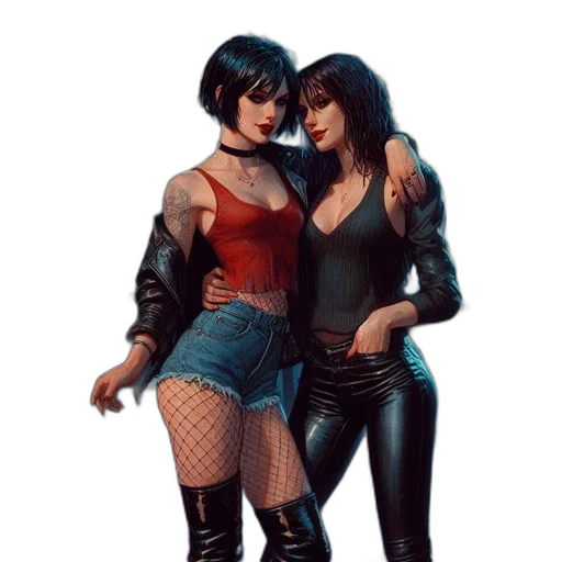 jacket, concept art, comic book art, cyberpunk transparent PNG cut-out