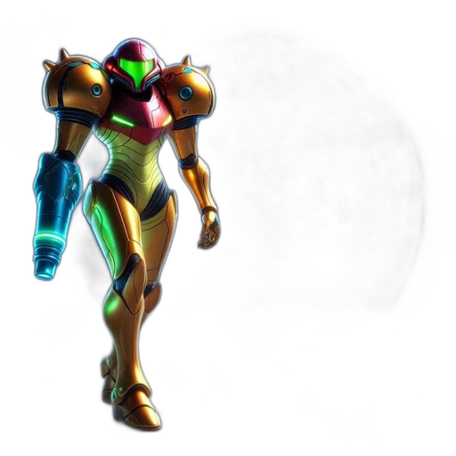 robot, weapon, concept art, 3d render transparent PNG cut-out