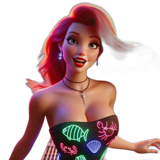 dress, jewelry, 3d render, concept art transparent PNG cut-out