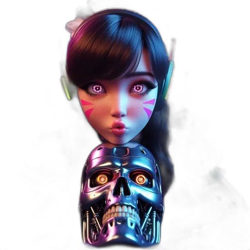 robot, mask, face, concept art transparent PNG cut-out
