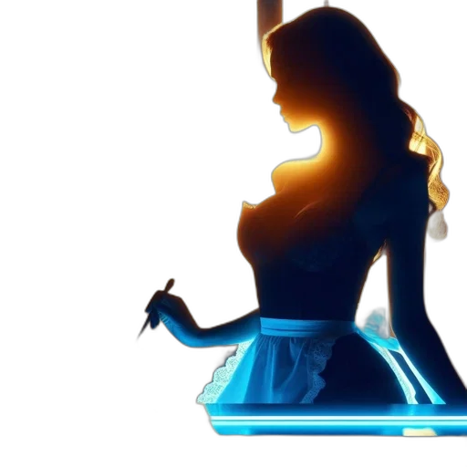 dress, concept art, 3d render, fantasy art transparent PNG cut-out