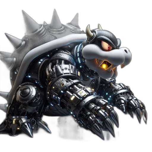 dragon, robot, creature, weapon transparent PNG cut-out