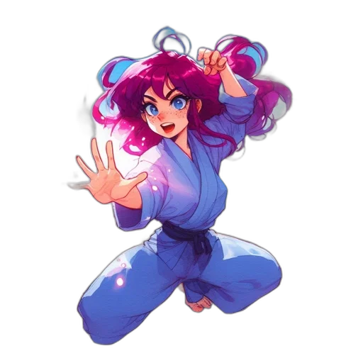 staff, anime, vaporwave, pixel art transparent PNG cut-out