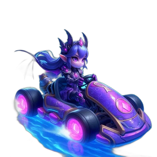 car, dragon, concept art, vaporwave transparent PNG cut-out