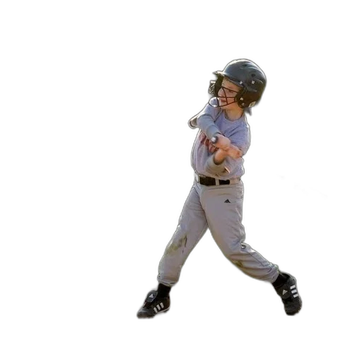 young, baseball, player, swings transparent PNG cut-out