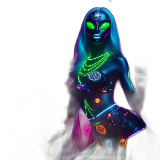 dress, mask, jewelry, creature transparent PNG cut-out