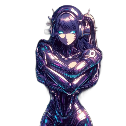 robot, weapon, cyberpunk, concept art transparent PNG cut-out