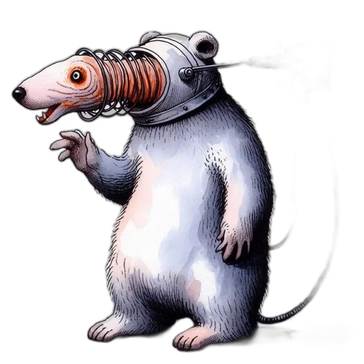 animal, creature, staff, robot transparent PNG cut-out