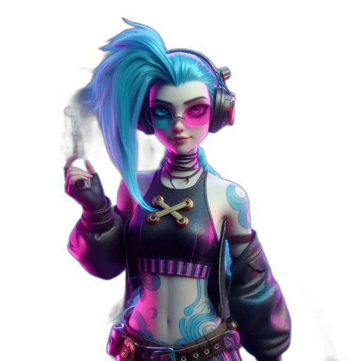 staff, weapon, jacket, cyberpunk transparent PNG cut-out