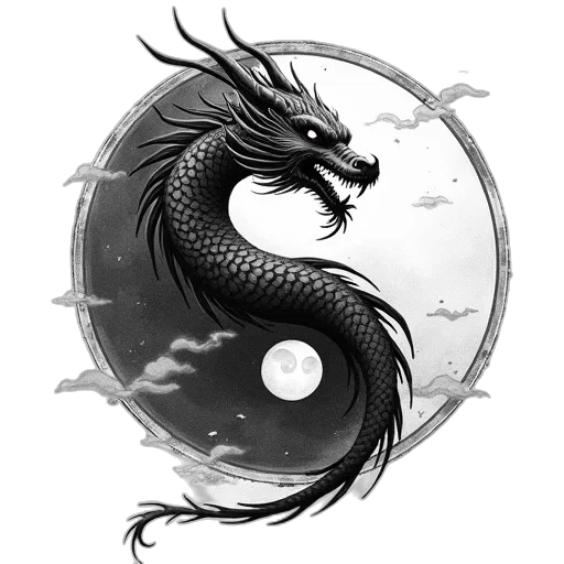 dragon, staff, creature, fantasy art transparent PNG cut-out