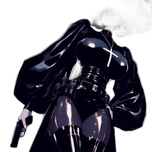 robot, weapon, dress, mask transparent PNG cut-out
