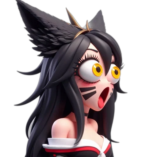 mask, creature, 3d render, concept art transparent PNG cut-out