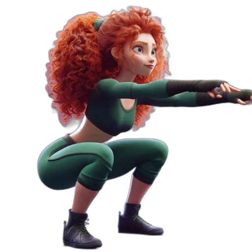 weapon, staff, hair, creature transparent PNG cut-out