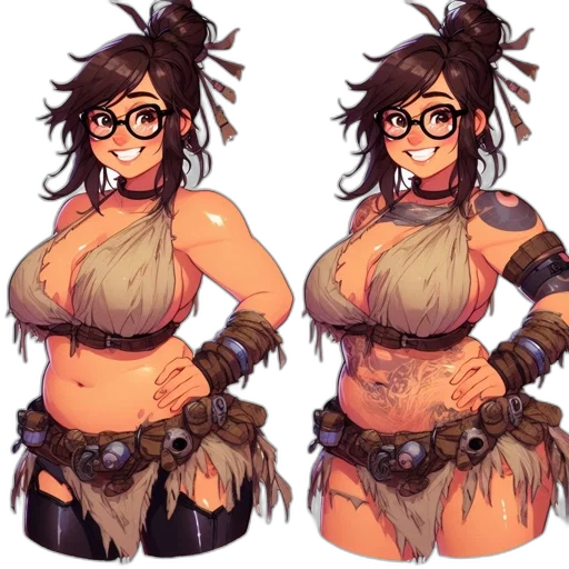 dress, staff, concept art, fantasy art transparent PNG cut-out