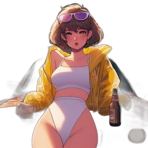 jacket, bottle, dress, robot transparent PNG cut-out