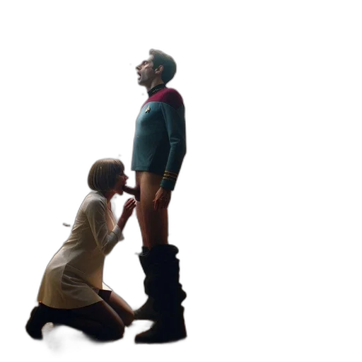 jacket, staff, 3d render, concept art transparent PNG cut-out