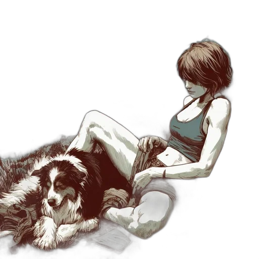 animal, creature, comic book art, concept art transparent PNG cut-out