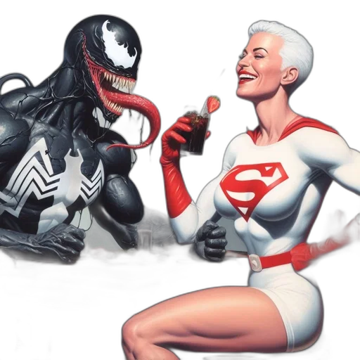 comic book art, concept art, two, comic-book transparent PNG cut-out