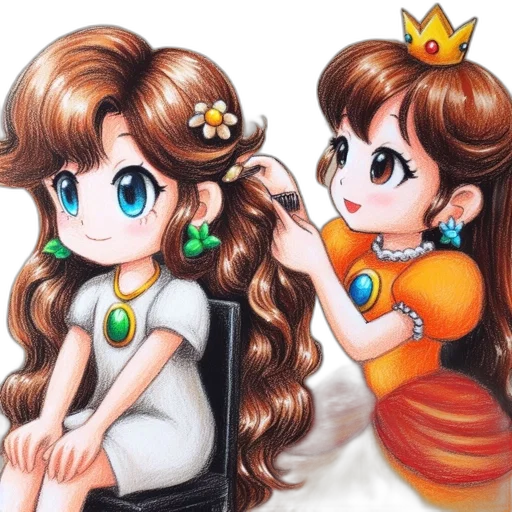 crown, jewelry, hair, cartoon transparent PNG cut-out