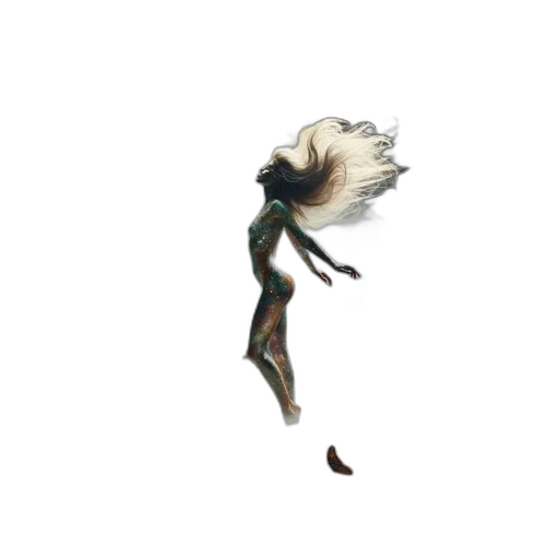hair, creature, dragon, staff transparent PNG cut-out
