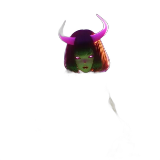 mask, creature, face, hair transparent PNG cut-out
