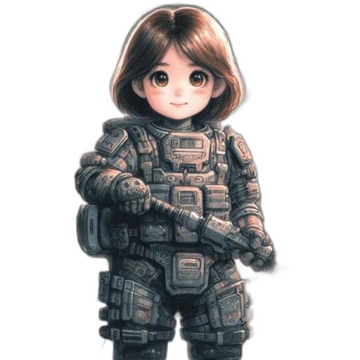 jacket, robot, weapon, dress transparent PNG cut-out