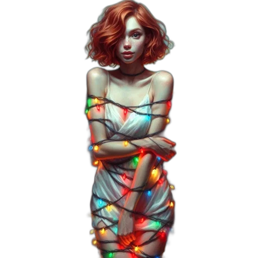 dress, staff, jewelry, pixel art transparent PNG cut-out